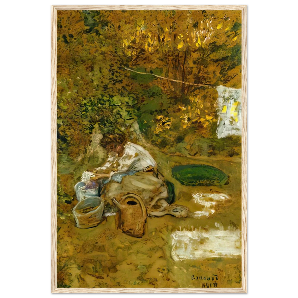 The Washing Framed Poster | Pierre Bonnard Framed Prints Wall Art | Pierre Bonnard Shop