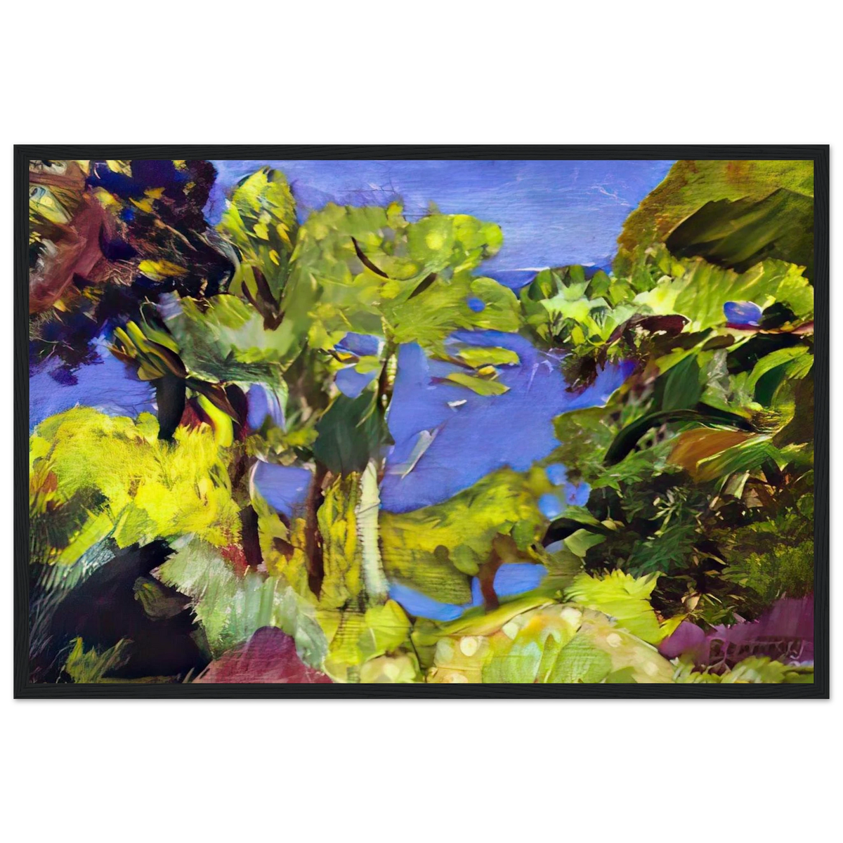 Landscape of Cote d Azur Framed Poster | Pierre Bonnard Framed Prints Wall Art | Pierre Bonnard Shop