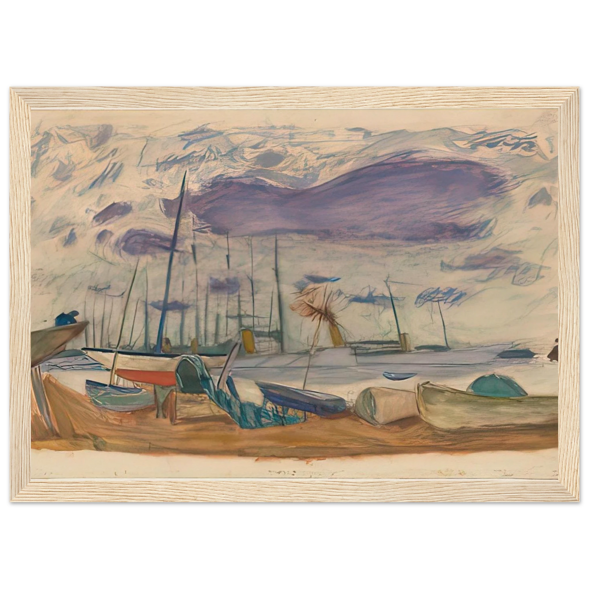Le Port de Cannes Framed Poster | Pierre Bonnard Framed Prints Wall Art | Pierre Bonnard Shop