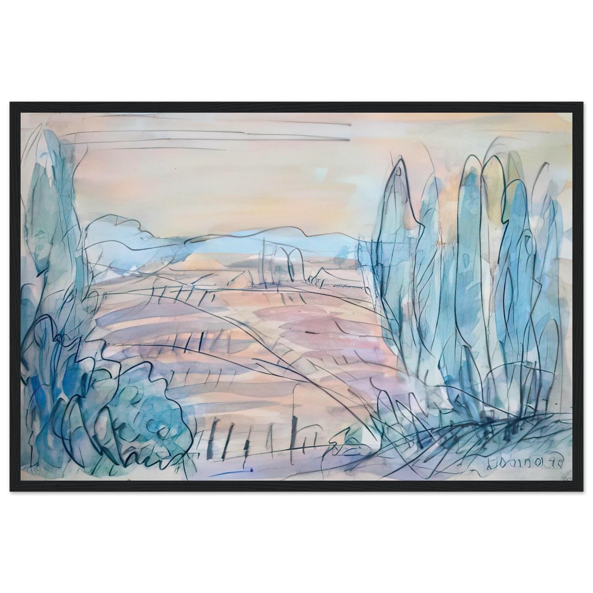 Côte d'Azur Framed Poster | Pierre Bonnard Framed Prints Wall Art | Pierre Bonnard Shop