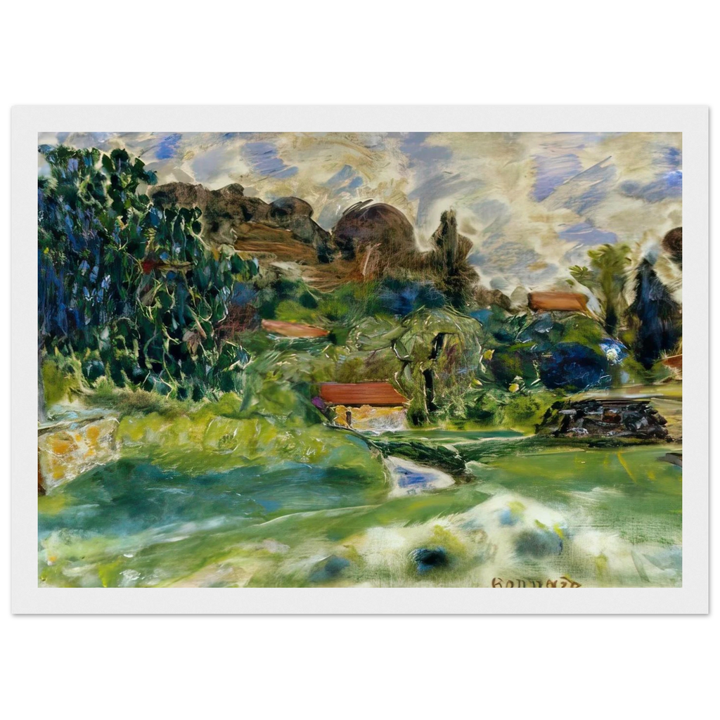 Cagnes Landscape Framed Poster | Pierre Bonnard Framed Prints Wall Art | Pierre Bonnard Shop
