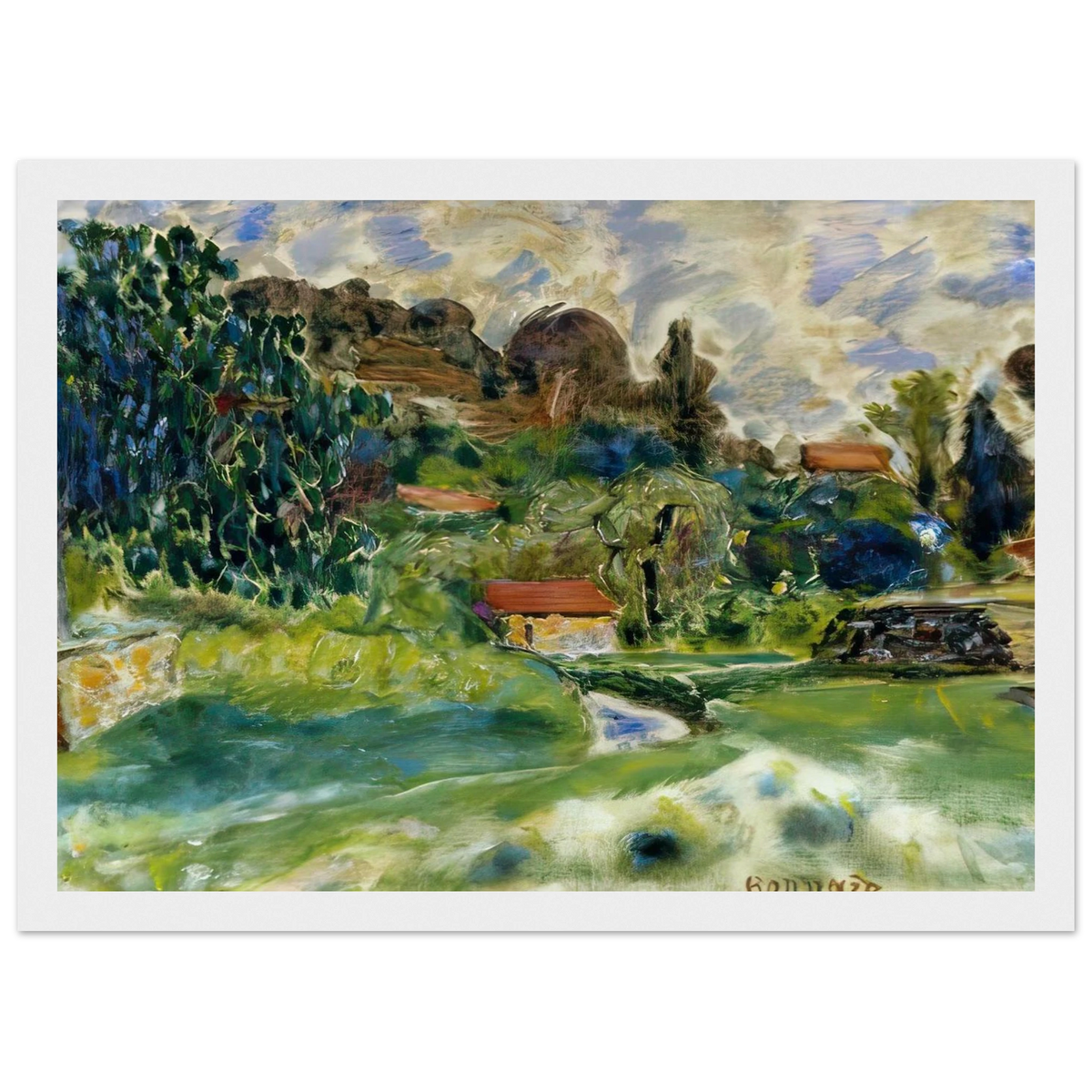 Cagnes Landscape Framed Poster | Pierre Bonnard Framed Prints Wall Art | Pierre Bonnard Shop