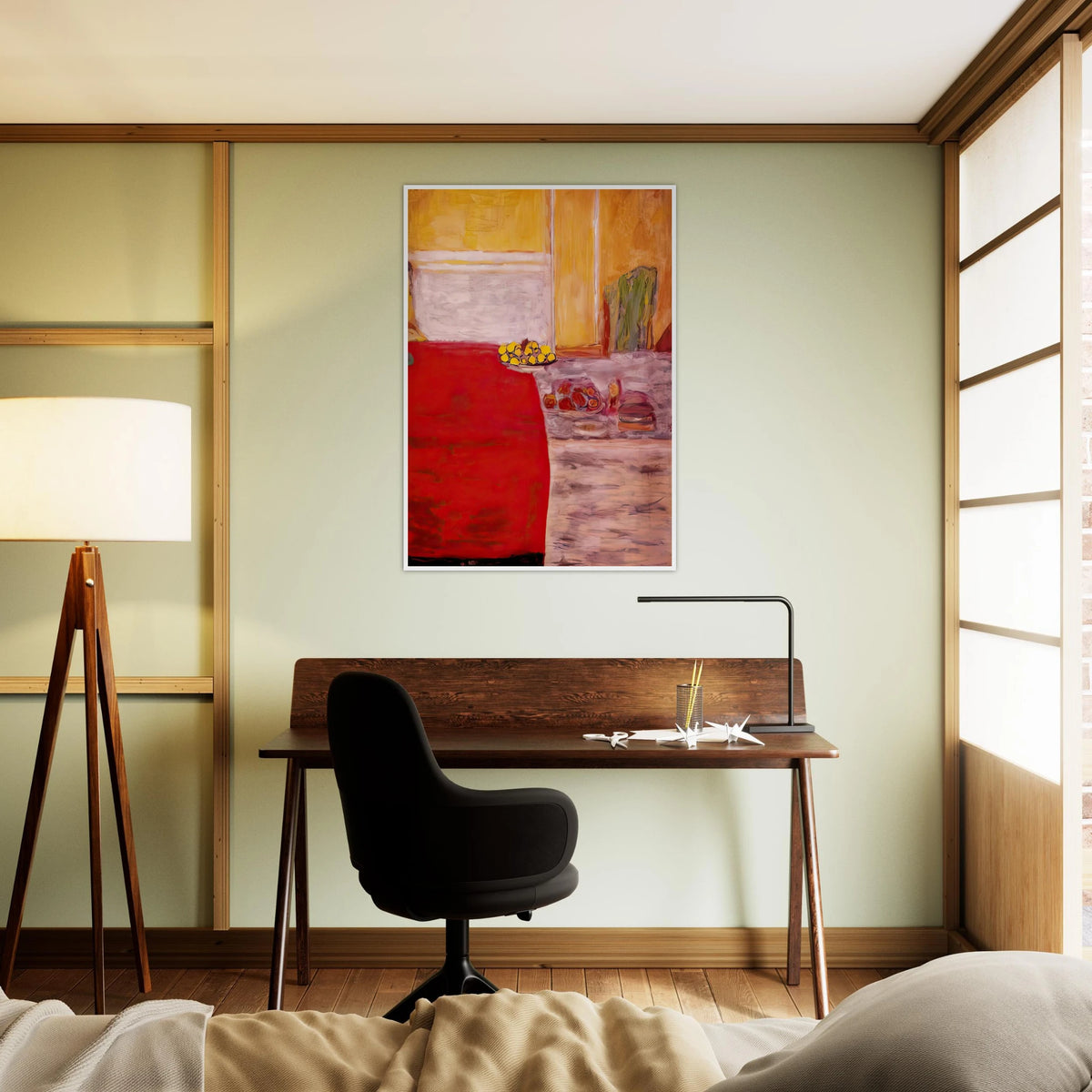 Fruit on the red carpet Framed Poster | Pierre Bonnard Framed Prints Wall Art | Pierre Bonnard Shop