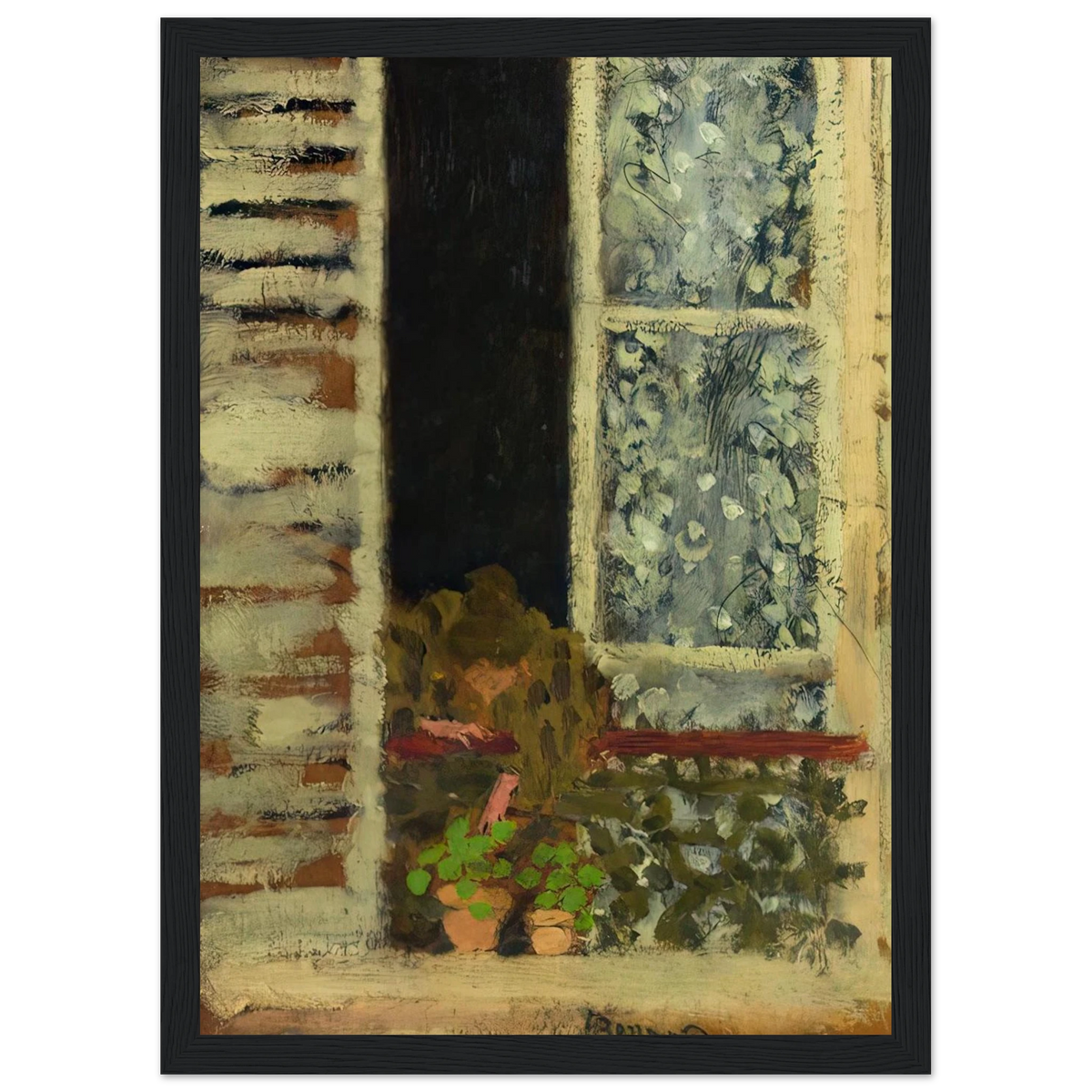 Woman at Her Window Framed Poster | Pierre Bonnard Framed Prints Wall Art | Pierre Bonnard Shop