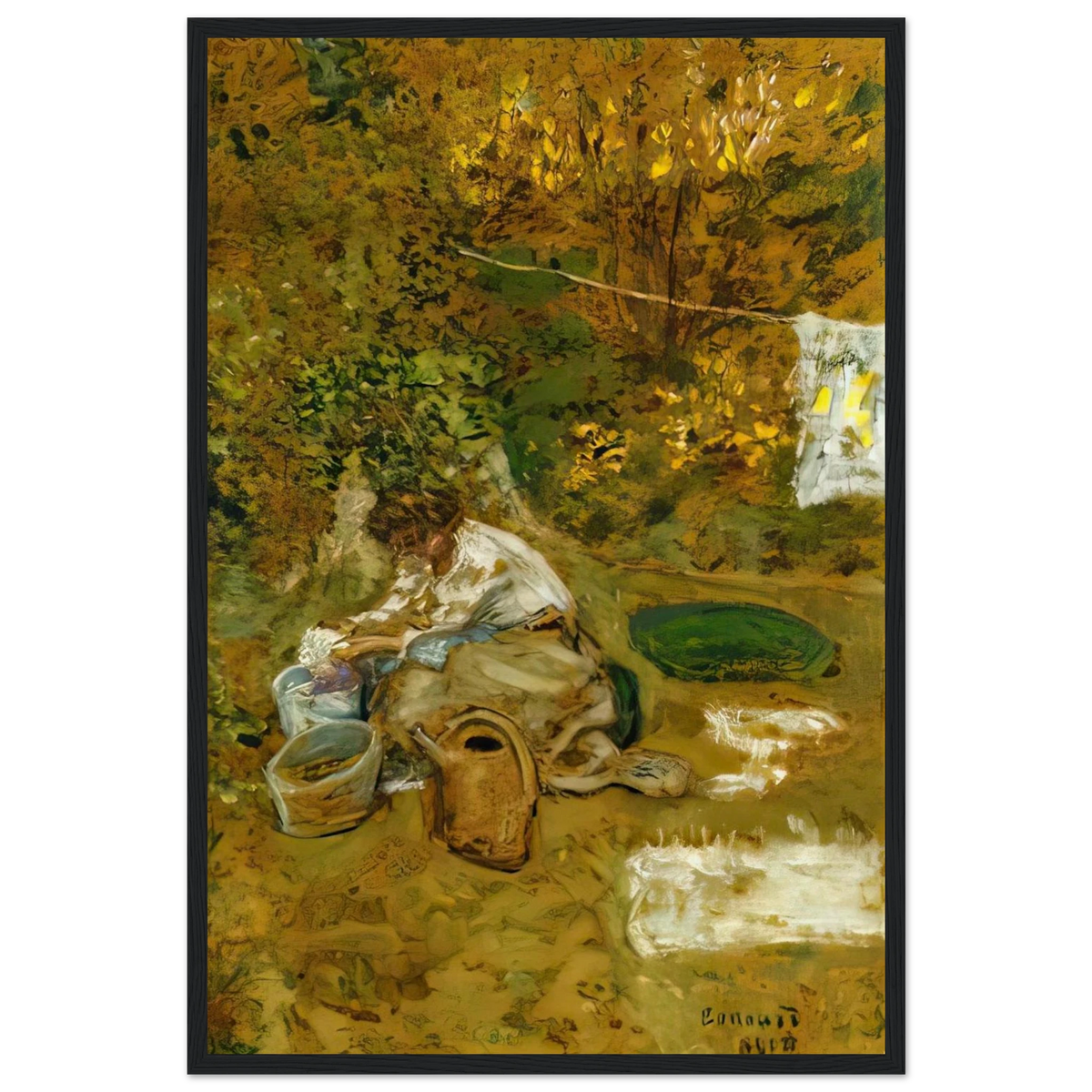 The Washing Framed Poster | Pierre Bonnard Framed Prints Wall Art | Pierre Bonnard Shop