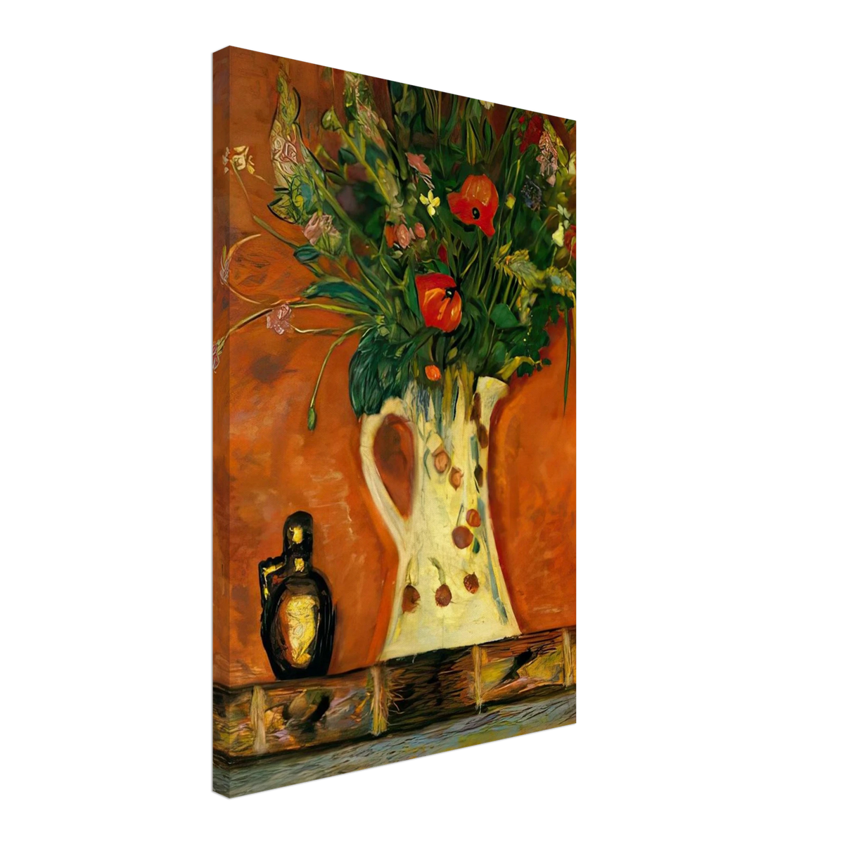 Flowers on a Mantlepiece Canvas | Pierre Bonnard Canvas | Pierre Bonnard Shop