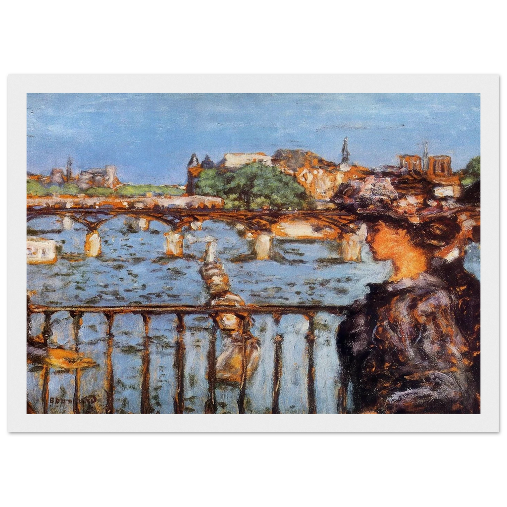 The Pont des Arts Framed Poster | Pierre Bonnard Framed Prints Wall Art | Pierre Bonnard Shop
