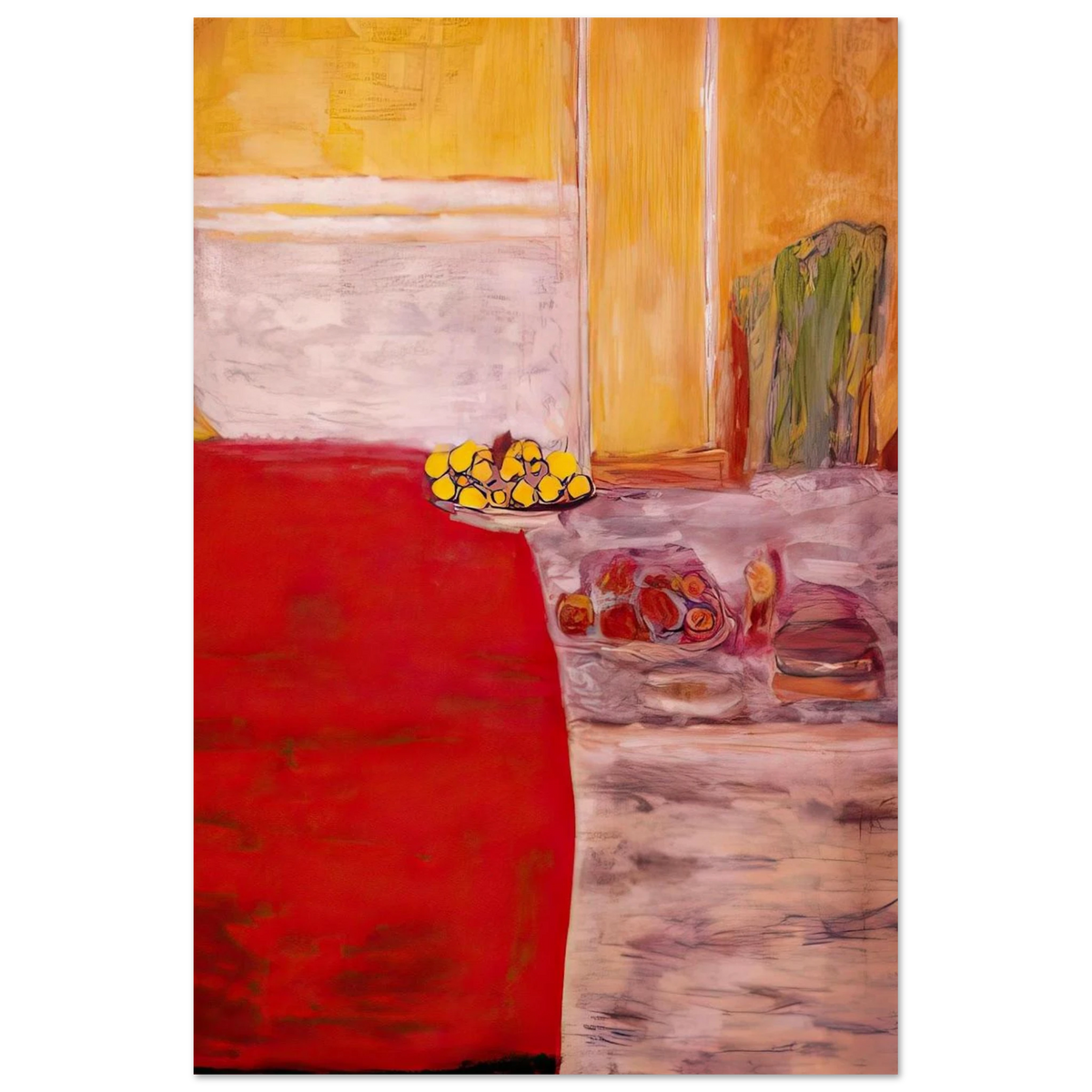 Fruit on the red carpet Poster | Pierre Bonnard Poster | Pierre Bonnard Shop
