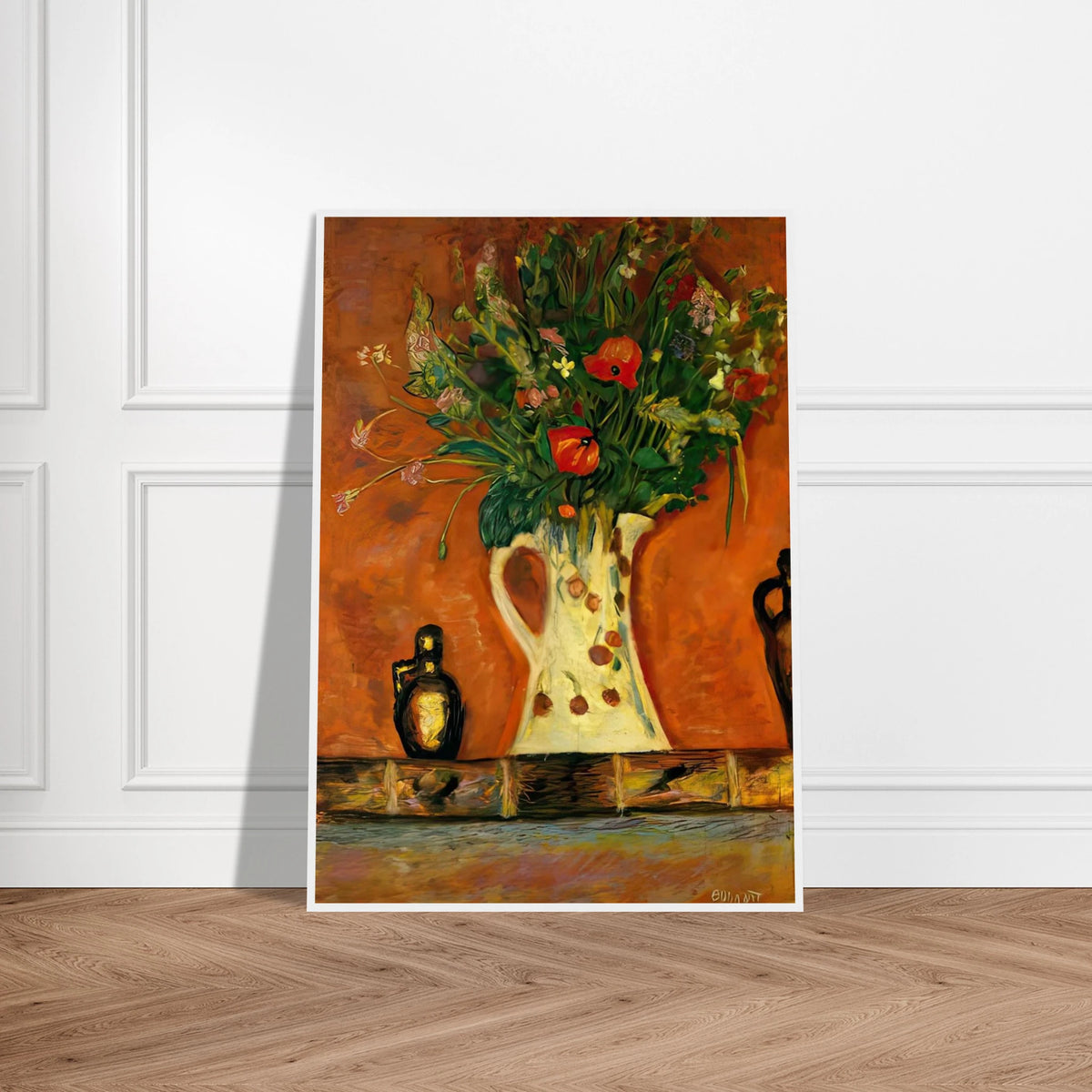 Flowers on a Mantlepiece Framed Poster | Pierre Bonnard Framed Prints Wall Art | Pierre Bonnard Shop