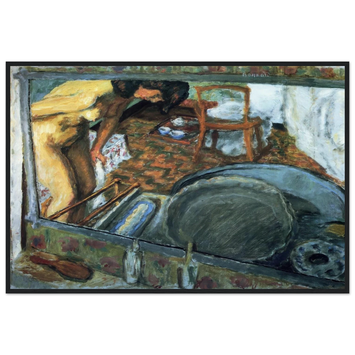 Tub in a Mirror Framed Poster | Pierre Bonnard Framed Prints Wall Art | Pierre Bonnard Shop