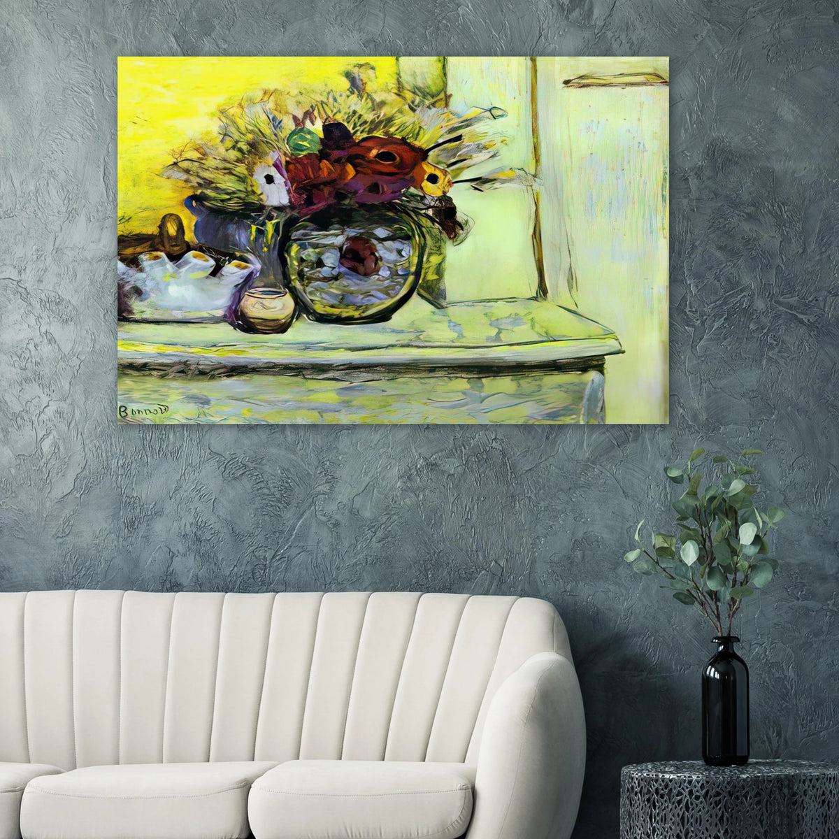 Vase with Anemonies and Empty Vase Poster | Pierre Bonnard Poster | Pierre Bonnard Shop