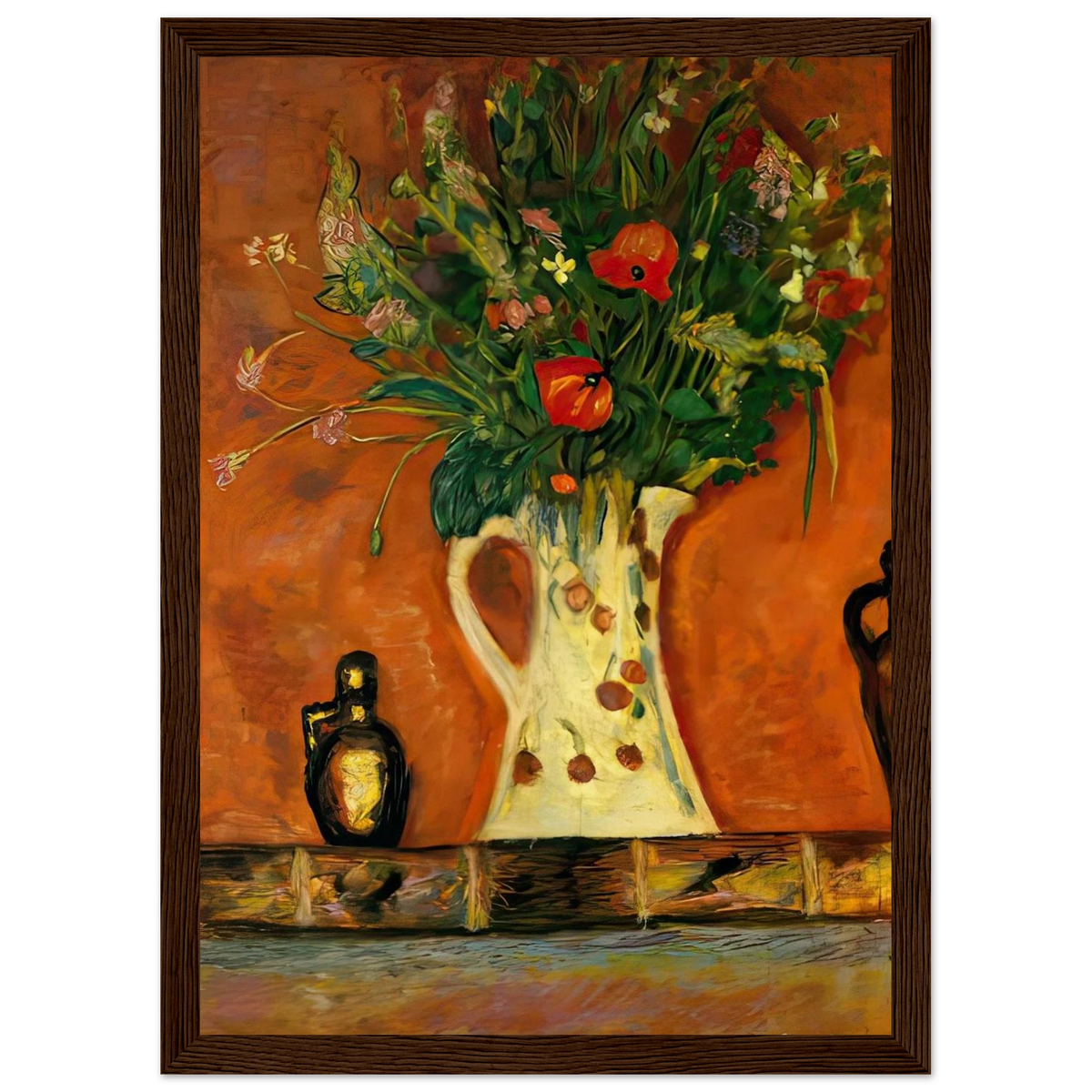 Flowers on a Mantlepiece Framed Poster | Pierre Bonnard Framed Prints Wall Art | Pierre Bonnard Shop