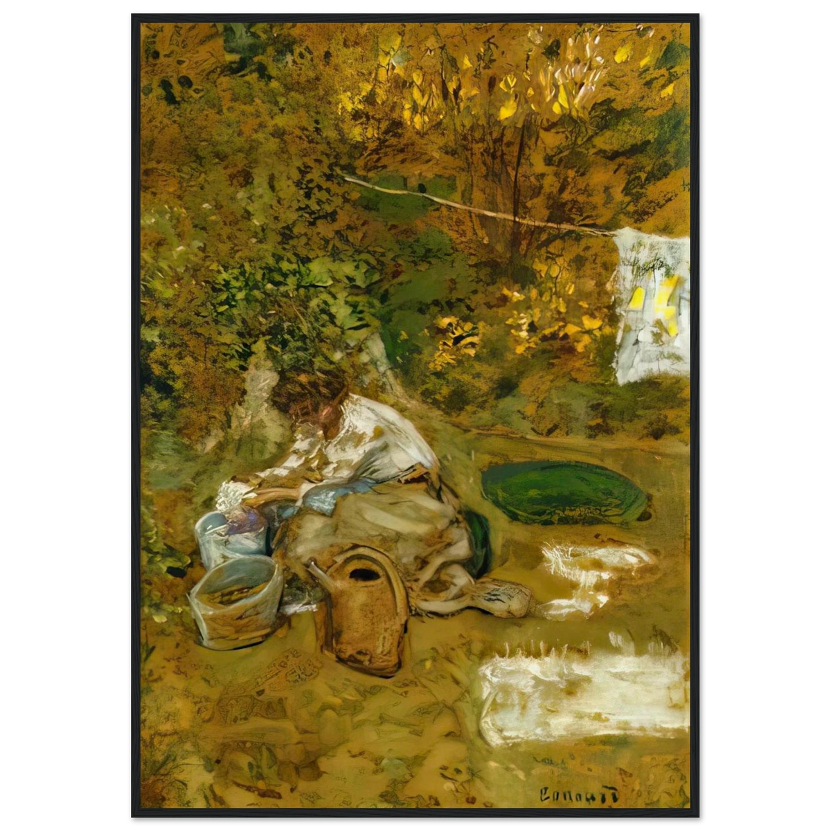 The Washing Framed Poster | Pierre Bonnard Framed Prints Wall Art | Pierre Bonnard Shop