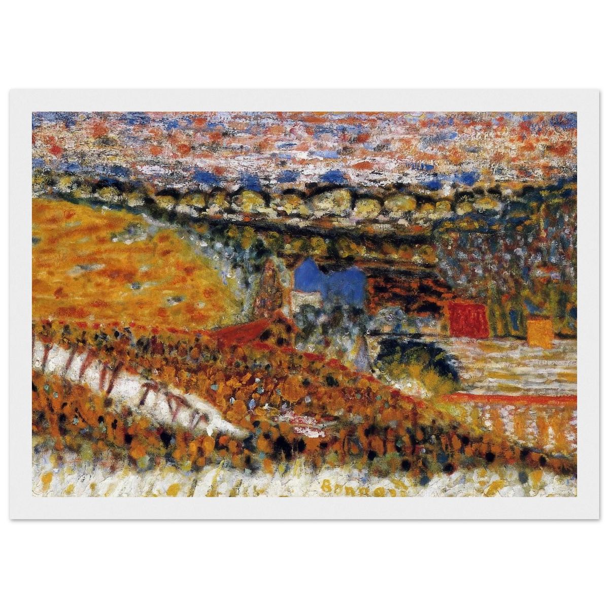 Autumn View Framed Poster | Pierre Bonnard Framed Prints Wall Art | Pierre Bonnard Shop