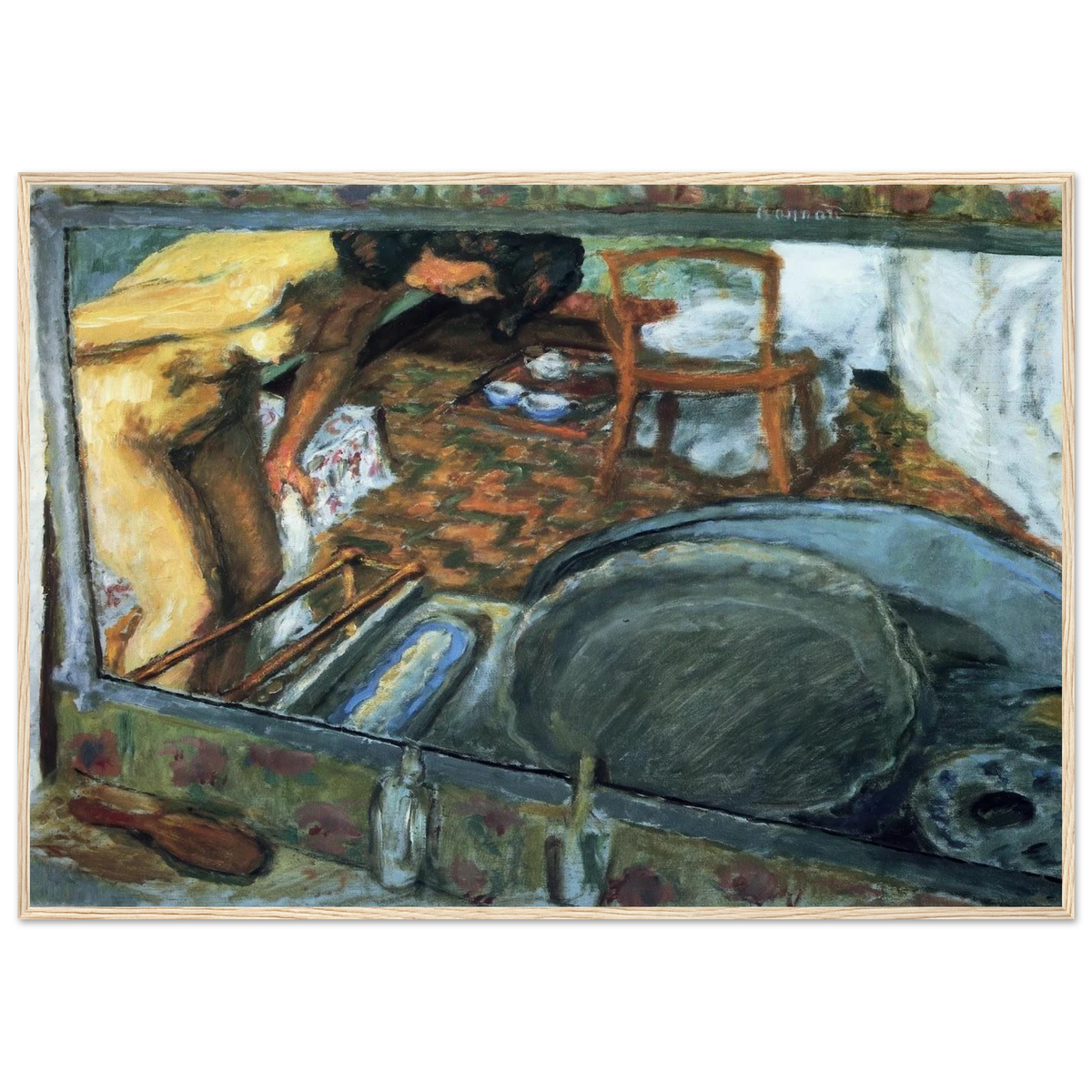 Tub in a Mirror Framed Poster | Pierre Bonnard Framed Prints Wall Art | Pierre Bonnard Shop