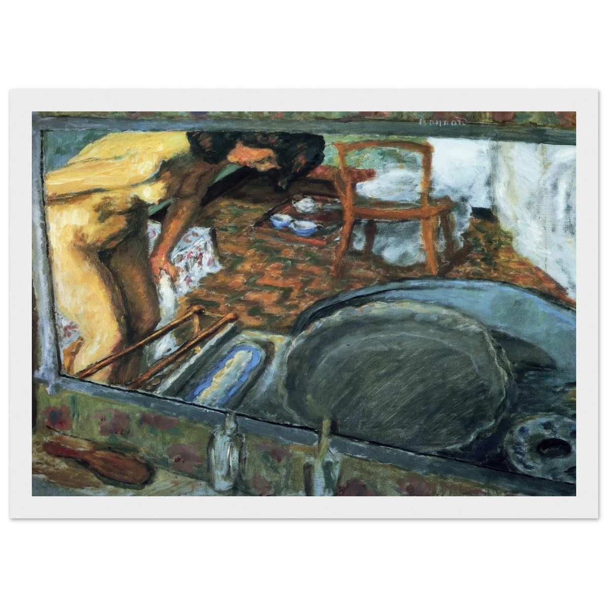 Tub in a Mirror Framed Poster | Pierre Bonnard Framed Prints Wall Art | Pierre Bonnard Shop
