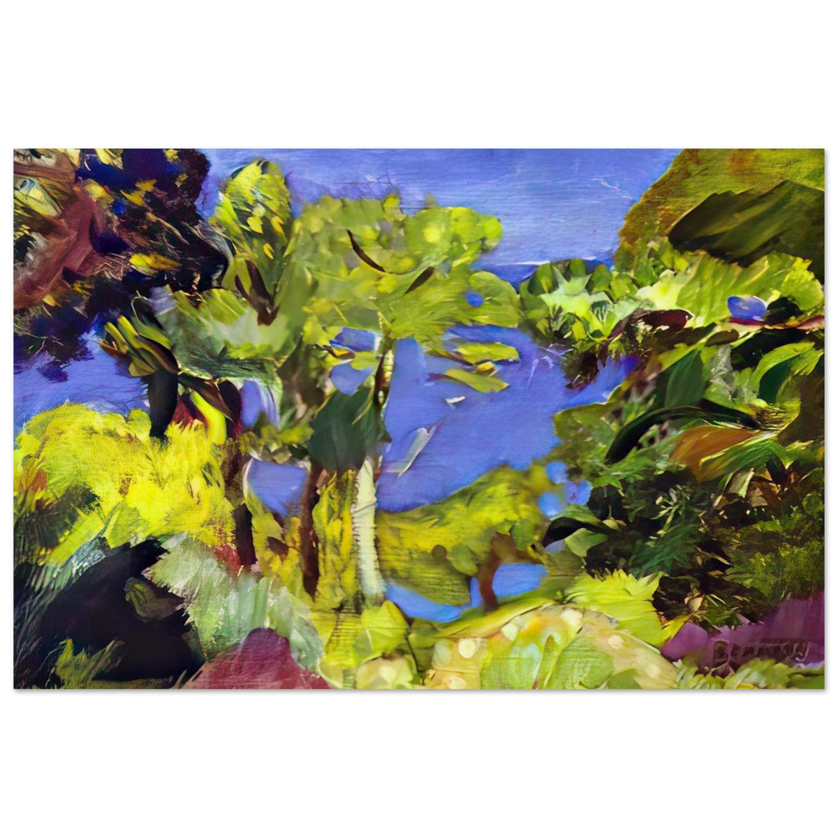 Landscape of Cote d Azur Poster | Pierre Bonnard Poster | Pierre Bonnard Shop