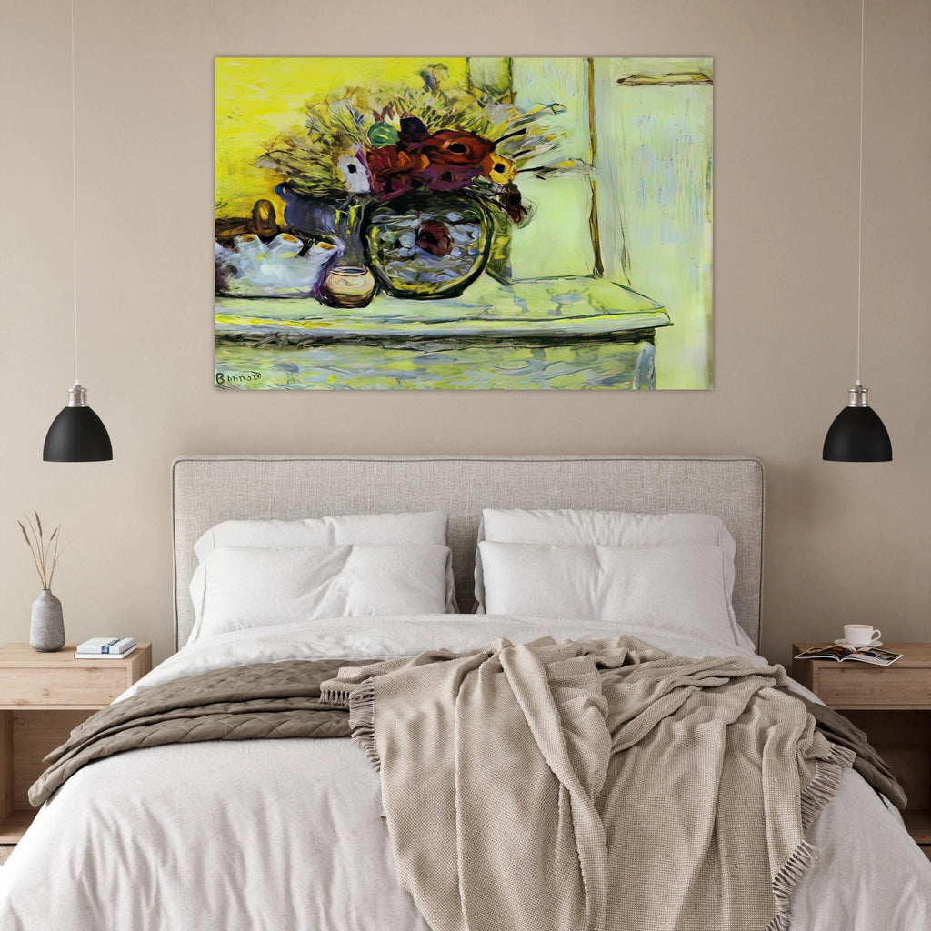 Vase with Anemonies and Empty Vase Poster | Pierre Bonnard Poster | Pierre Bonnard Shop