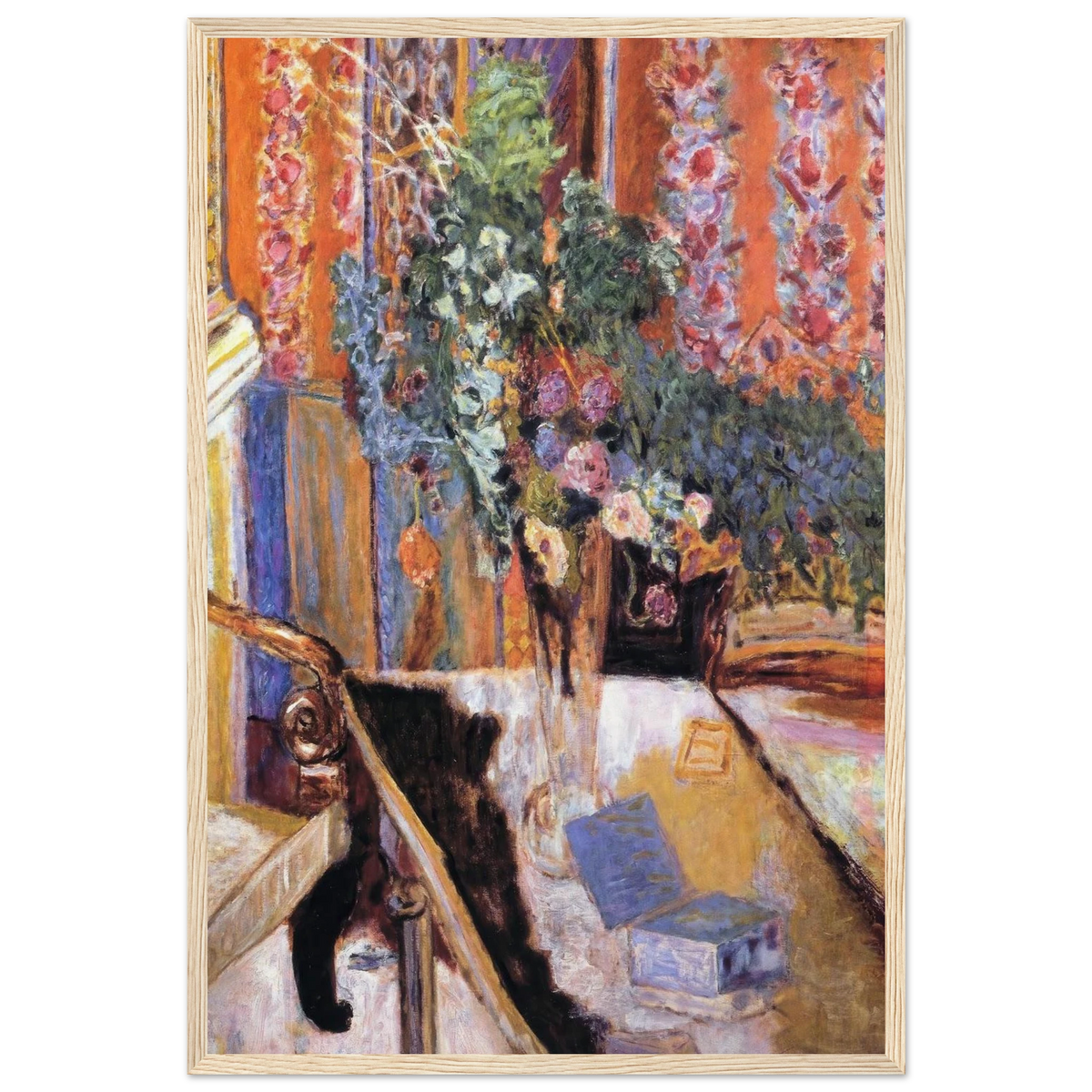 Interior with Flowers Framed Poster | Pierre Bonnard Framed Prints Wall Art | Pierre Bonnard Shop