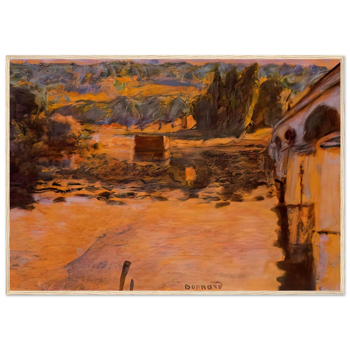 The Pont de Vernon Framed Poster | Pierre Bonnard Framed Prints Wall Art | Pierre Bonnard Shop