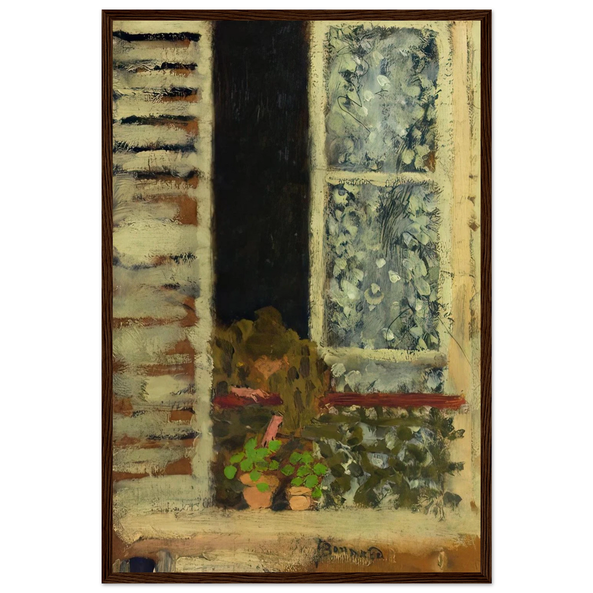 Woman at Her Window Framed Poster | Pierre Bonnard Framed Prints Wall Art | Pierre Bonnard Shop