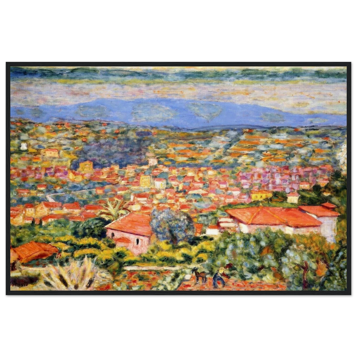 View of Le Cannet, Roofs Framed Poster | Pierre Bonnard Framed Prints Wall Art | Pierre Bonnard Shop
