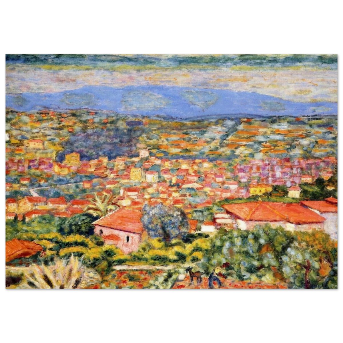 View of Le Cannet, Roofs Poster | Pierre Bonnard Poster | Pierre Bonnard Shop