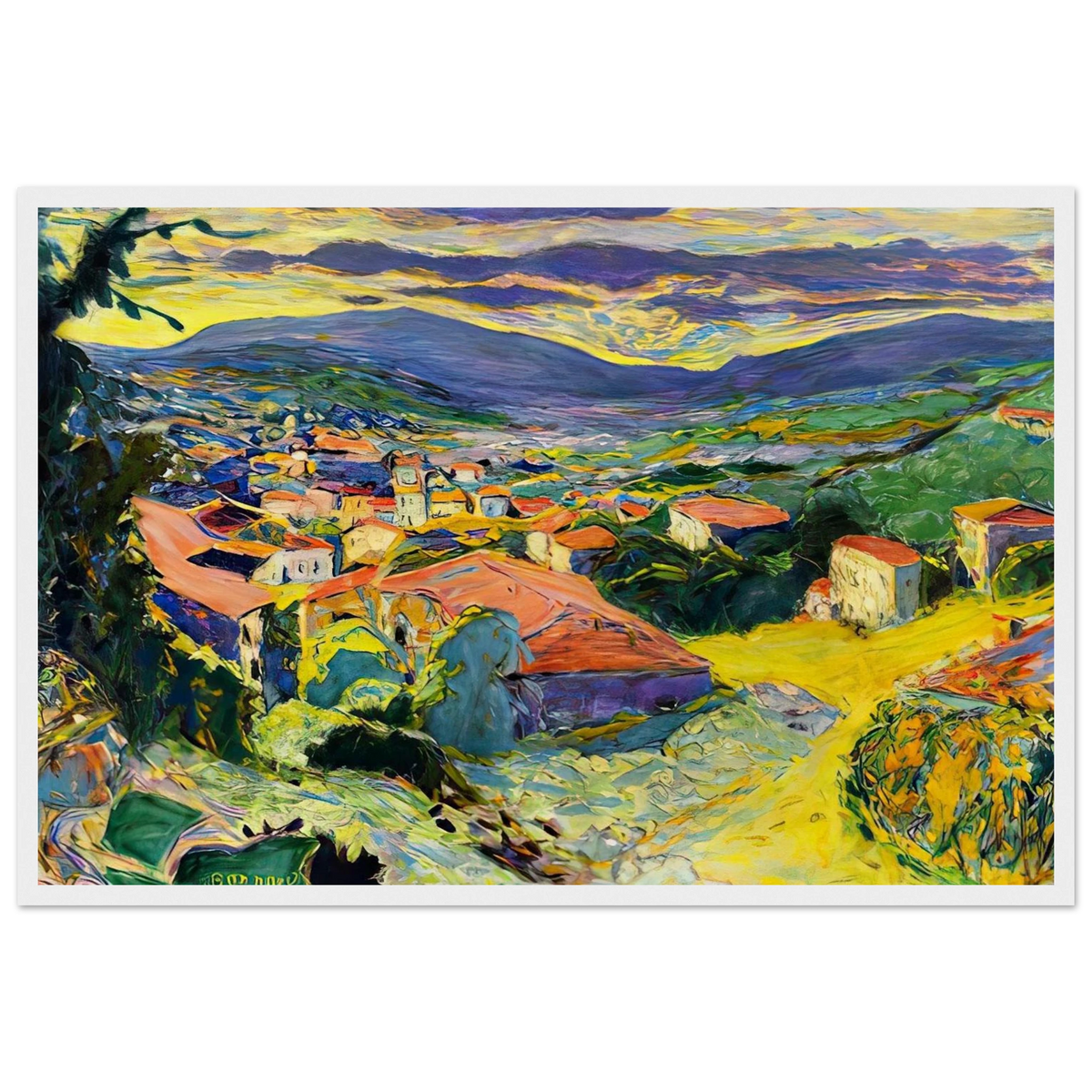Landscape at Le Cannet Framed Poster | Pierre Bonnard Framed Prints Wall Art | Pierre Bonnard Shop