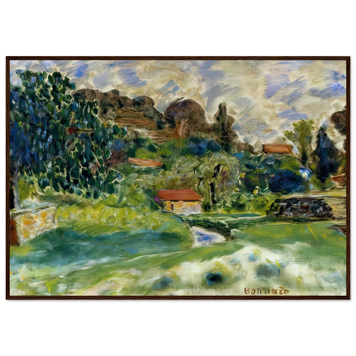 Cagnes Landscape Framed Poster | Pierre Bonnard Framed Prints Wall Art | Pierre Bonnard Shop