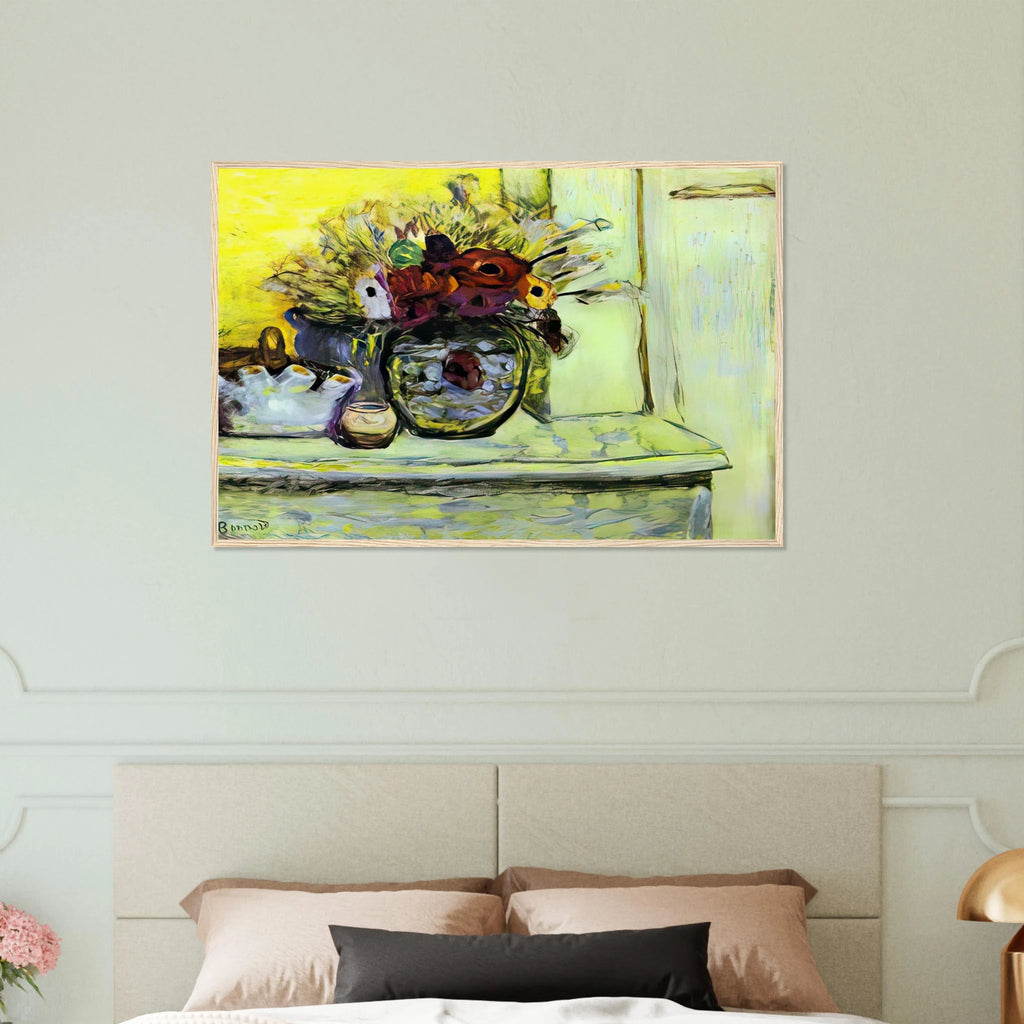 Vase with Anemonies and Empty Vase Framed Poster | Pierre Bonnard Framed Prints Wall Art | Pierre Bonnard Shop