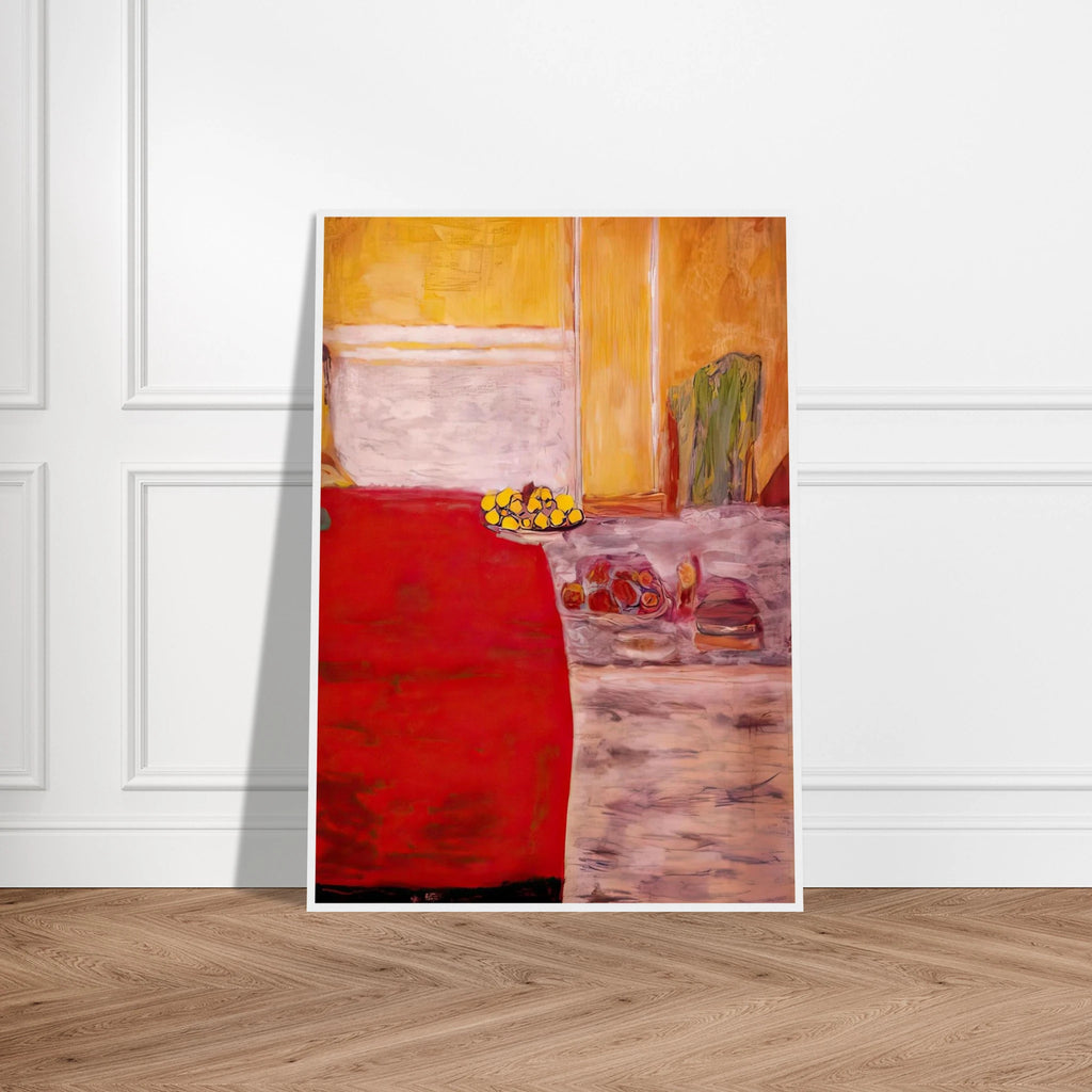 Fruit on the red carpet Framed Poster | Pierre Bonnard Framed Prints Wall Art | Pierre Bonnard Shop