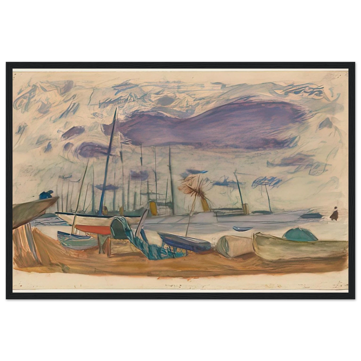 Le Port de Cannes Framed Poster | Pierre Bonnard Framed Prints Wall Art | Pierre Bonnard Shop