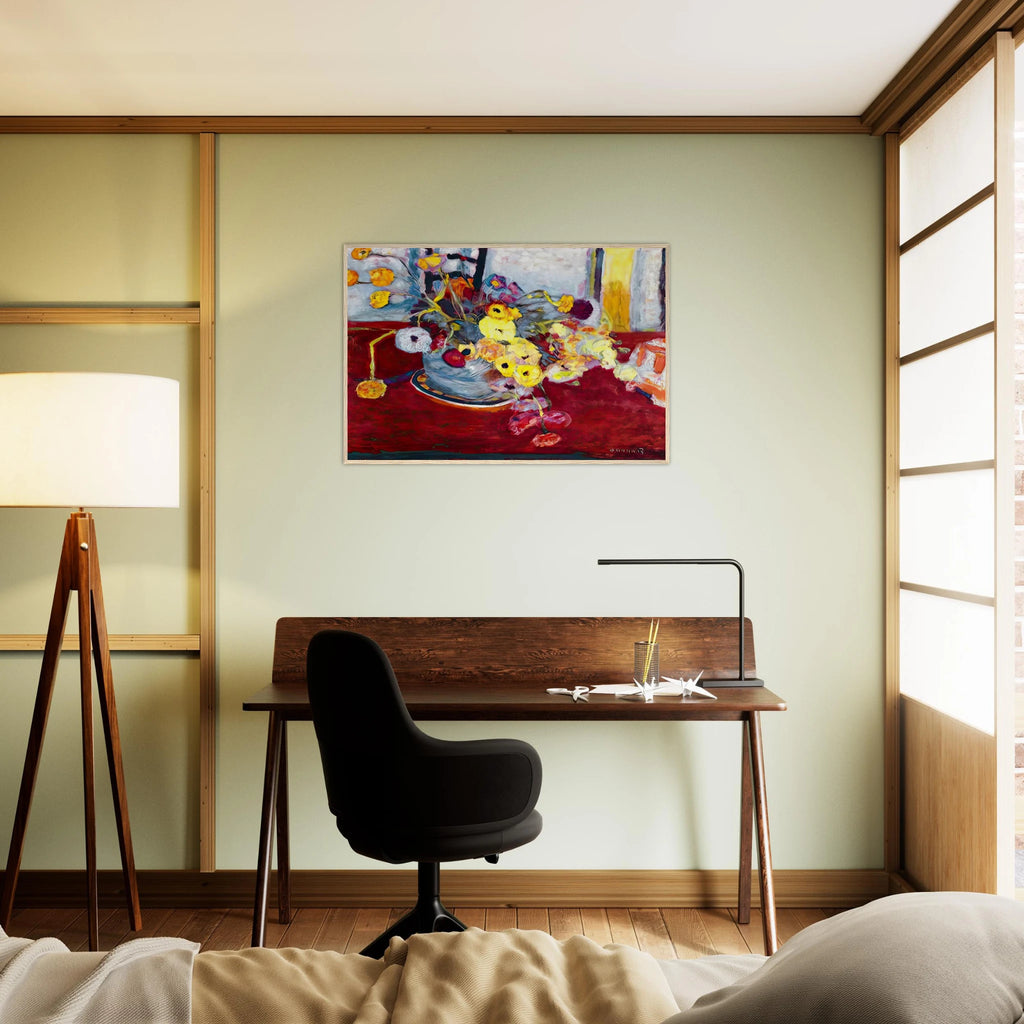 Flowers on a Red Carpet Framed Poster | Pierre Bonnard Framed Prints Wall Art | Pierre Bonnard Shop