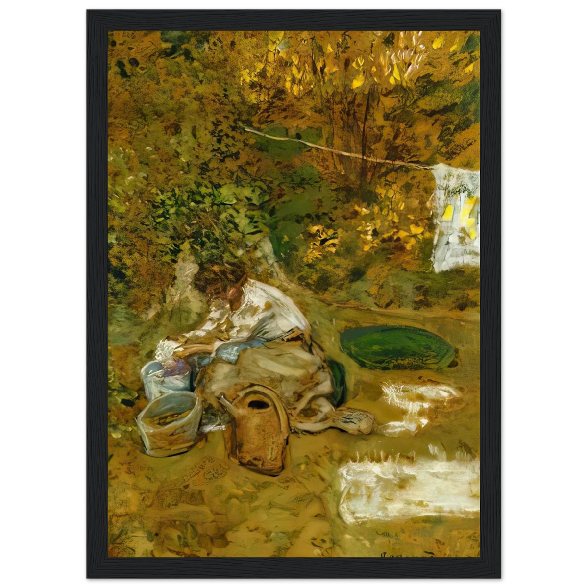 The Washing Framed Poster | Pierre Bonnard Framed Prints Wall Art | Pierre Bonnard Shop