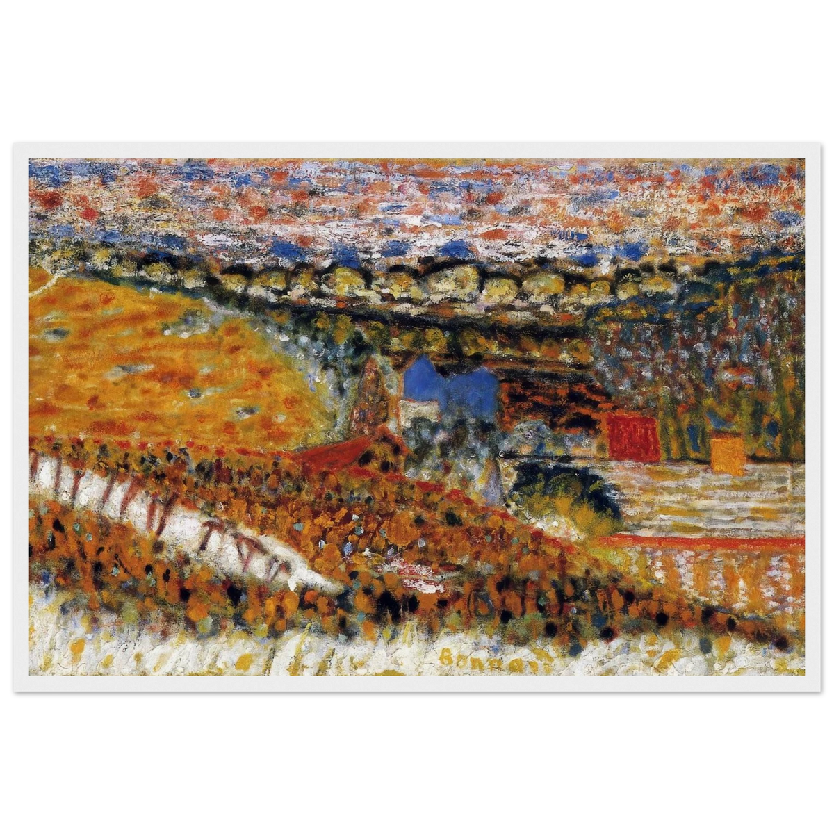 Autumn View Framed Poster | Pierre Bonnard Framed Prints Wall Art | Pierre Bonnard Shop