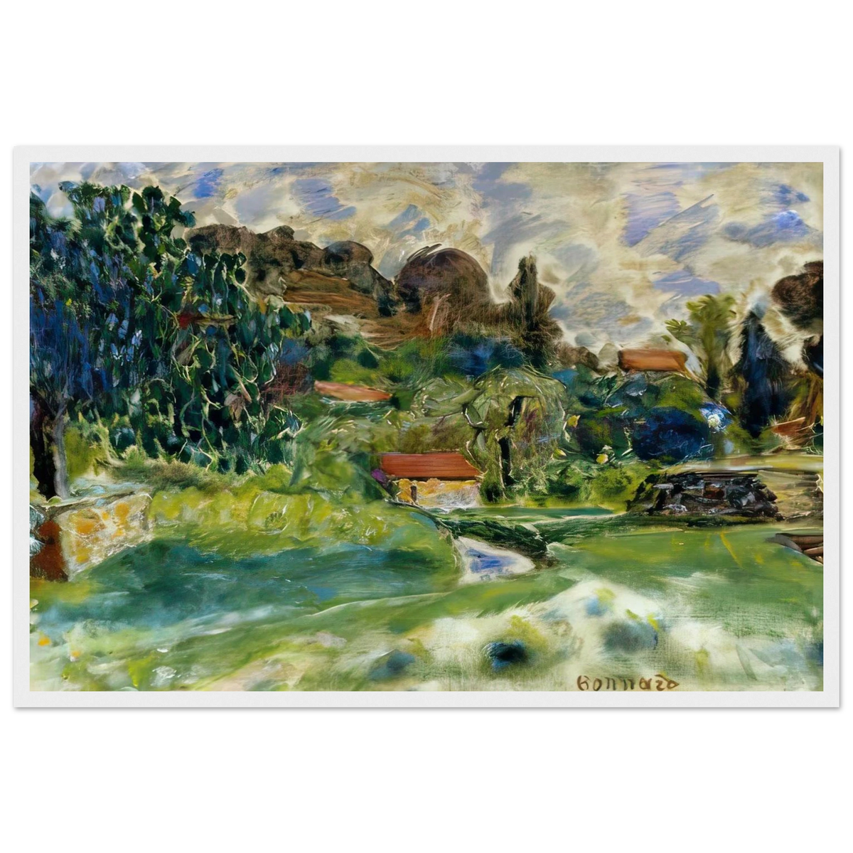 Cagnes Landscape Framed Poster | Pierre Bonnard Framed Prints Wall Art | Pierre Bonnard Shop