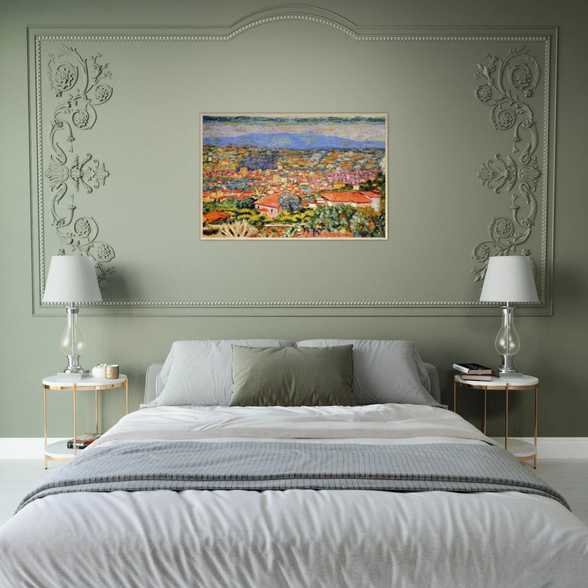 View of Le Cannet, Roofs Framed Poster | Pierre Bonnard Framed Prints Wall Art | Pierre Bonnard Shop