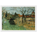 Girl with a Dog in the Park at Grand Lemps (also known as Dauphine) Framed Poster | Pierre Bonnard Framed Prints Wall Art | Pierre Bonnard Shop