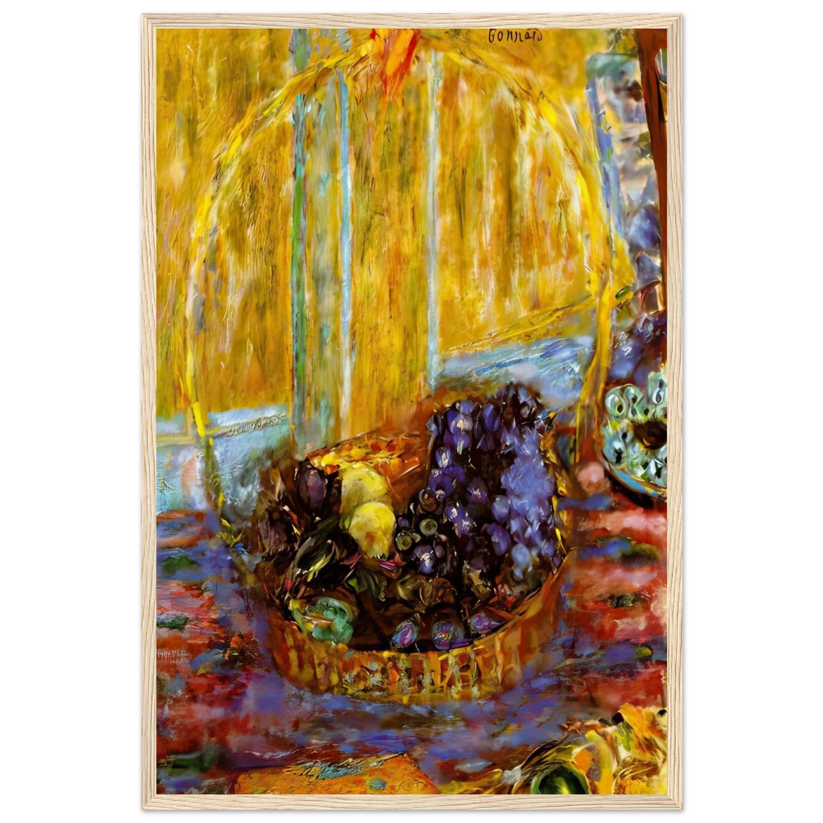 Fruit Basket Framed Poster | Pierre Bonnard Framed Prints Wall Art | Pierre Bonnard Shop