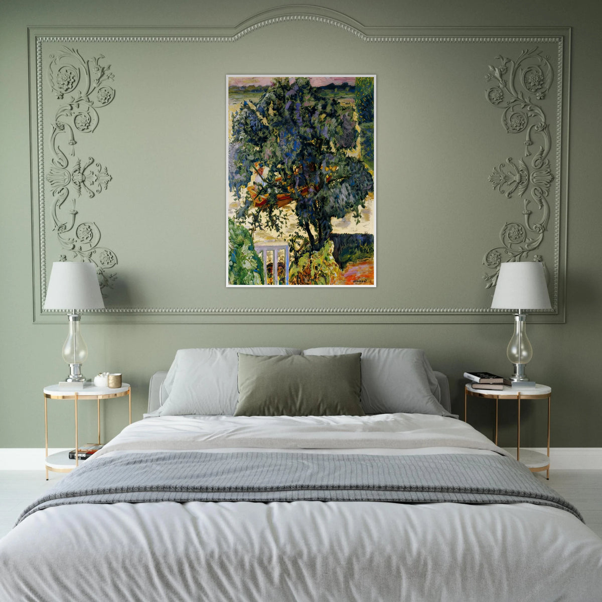 Tree by the River Framed Poster | Pierre Bonnard Framed Prints Wall Art | Pierre Bonnard Shop