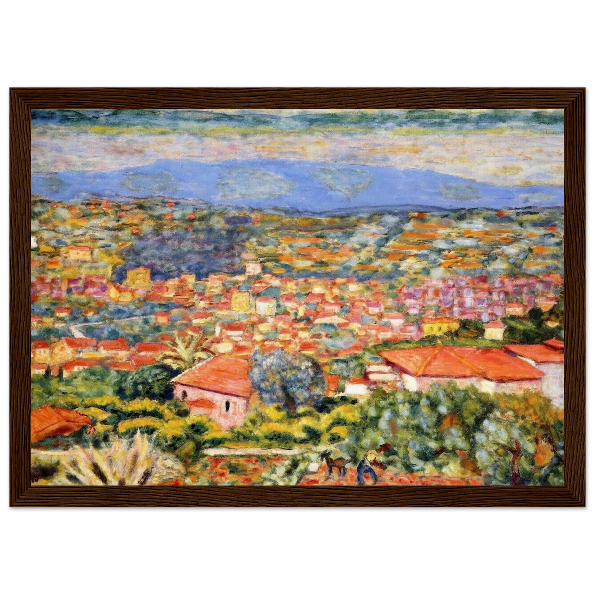 View of Le Cannet, Roofs Framed Poster | Pierre Bonnard Framed Prints Wall Art | Pierre Bonnard Shop