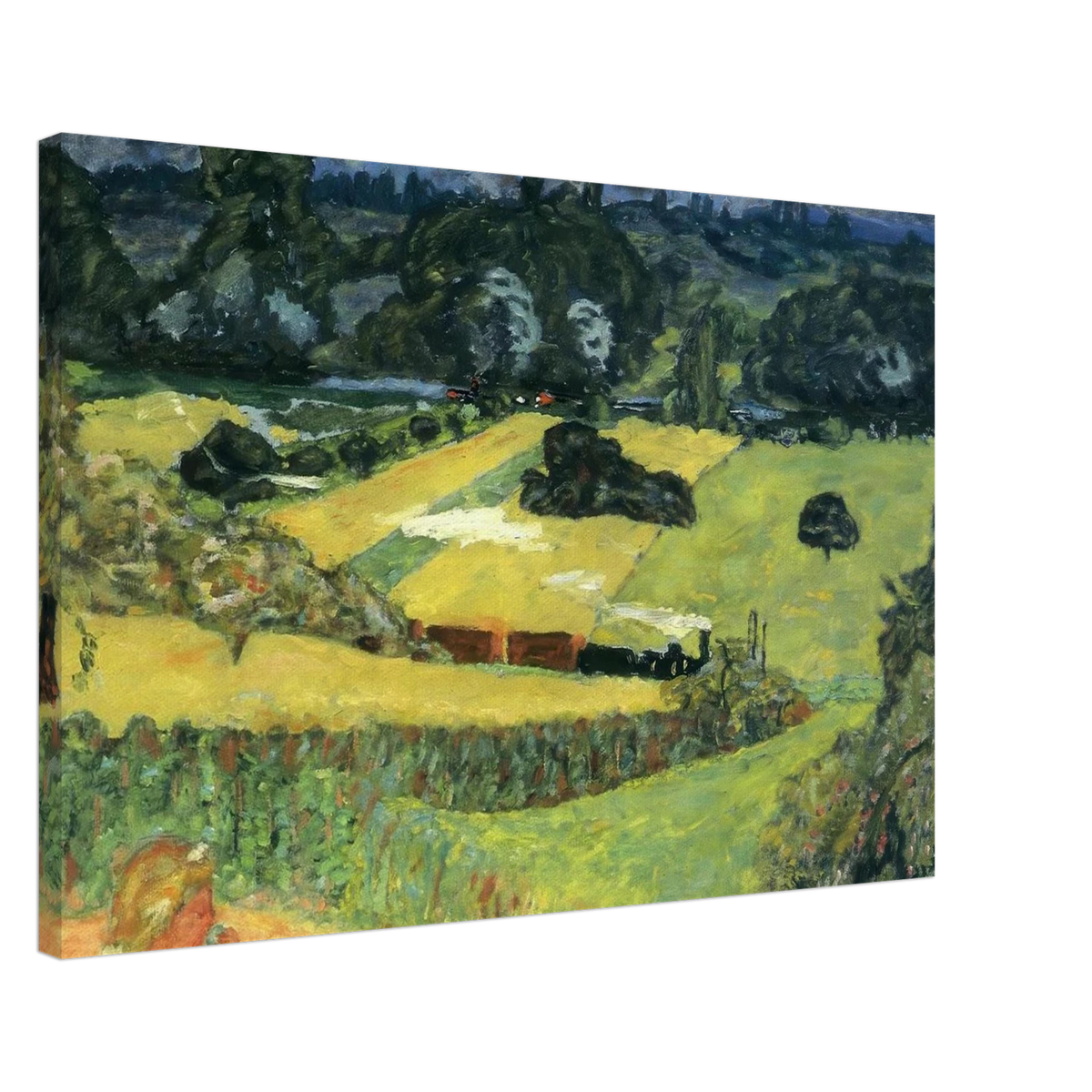 Landscape with freight train Canvas | Pierre Bonnard Canvas | Pierre Bonnard Shop