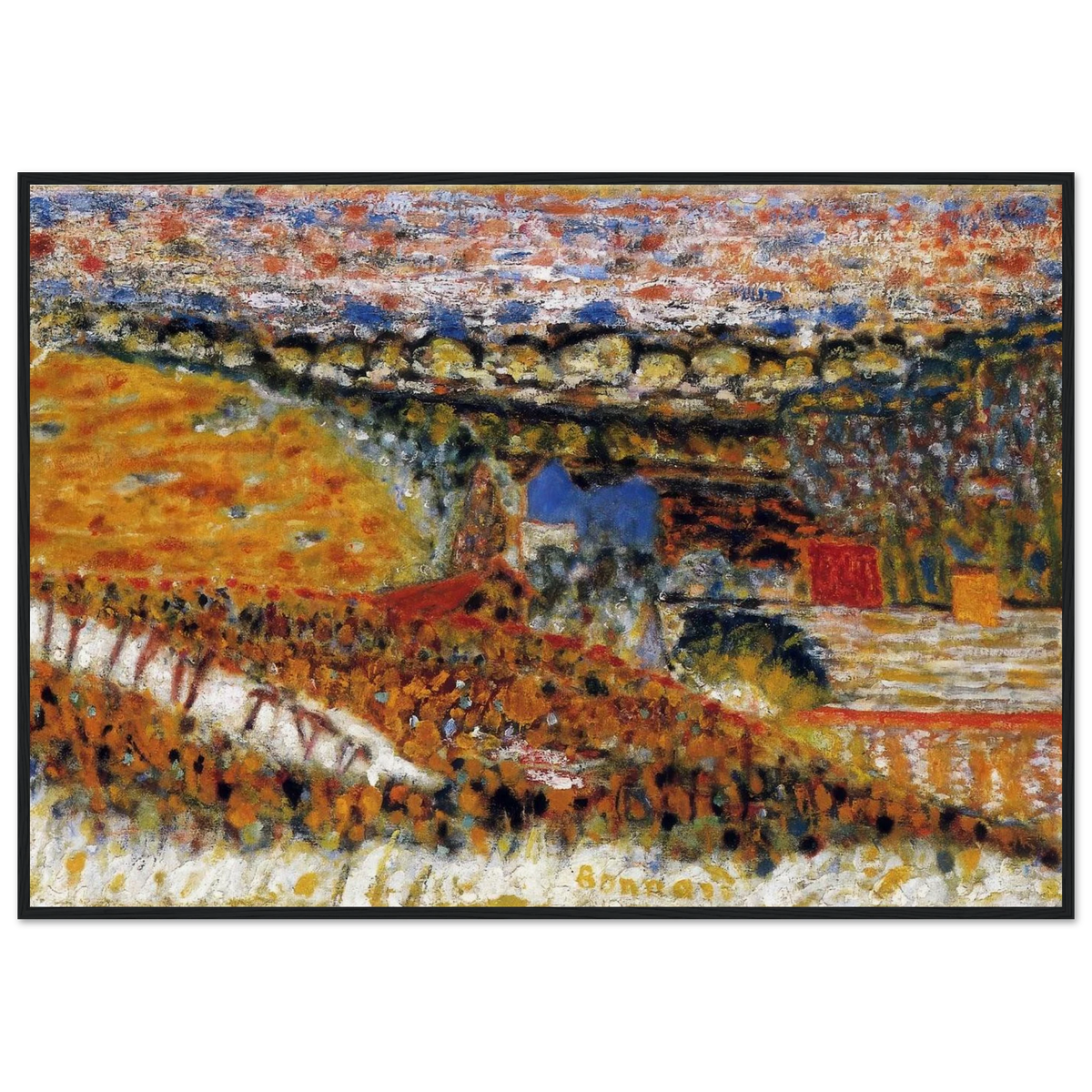 Autumn View Framed Poster | Pierre Bonnard Framed Prints Wall Art | Pierre Bonnard Shop