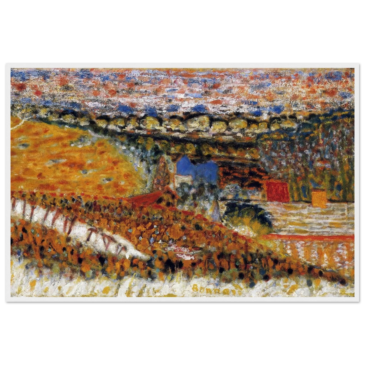 Autumn View Framed Poster | Pierre Bonnard Framed Prints Wall Art | Pierre Bonnard Shop