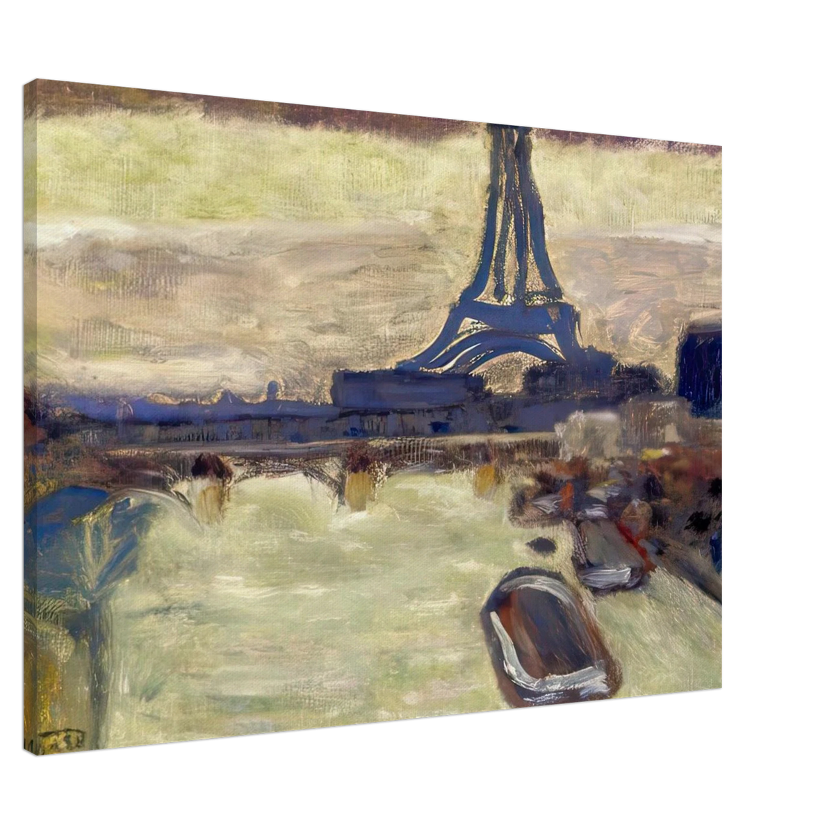 Eiffel Tower and The Seine Canvas | Pierre Bonnard Canvas | Pierre Bonnard Shop