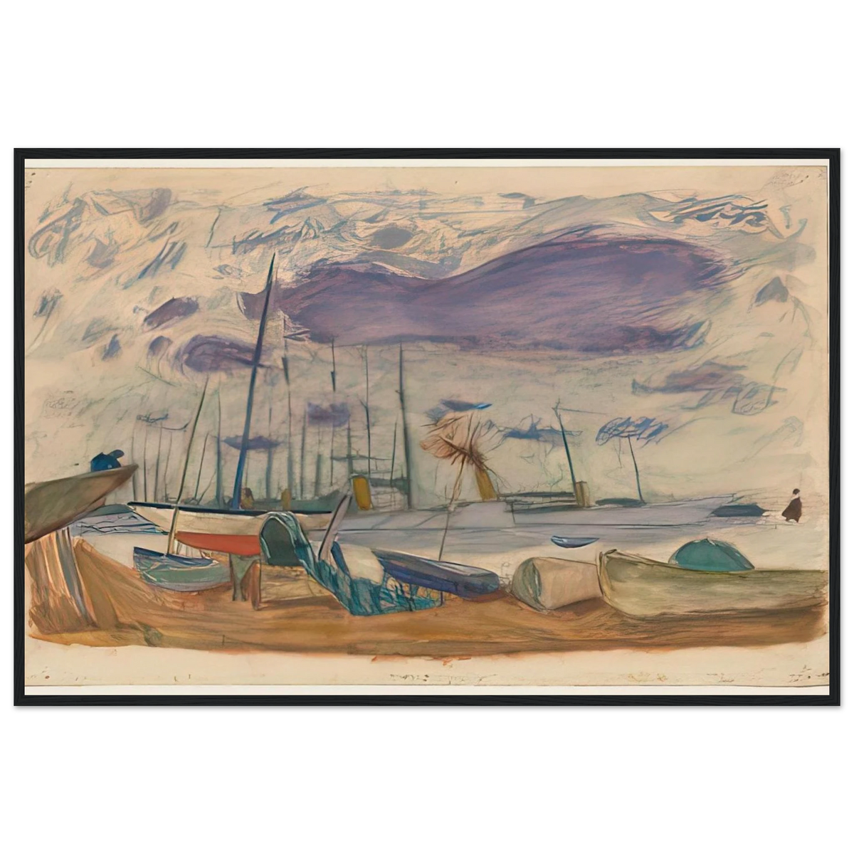 Le Port de Cannes Framed Poster | Pierre Bonnard Framed Prints Wall Art | Pierre Bonnard Shop