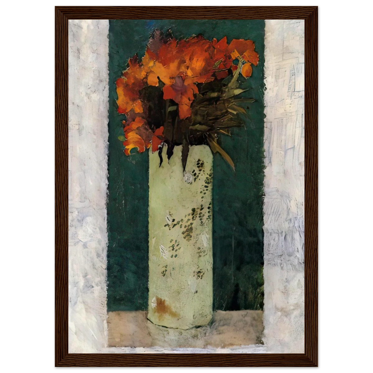 Pot of Flowers Framed Poster | Pierre Bonnard Framed Prints Wall Art | Pierre Bonnard Shop