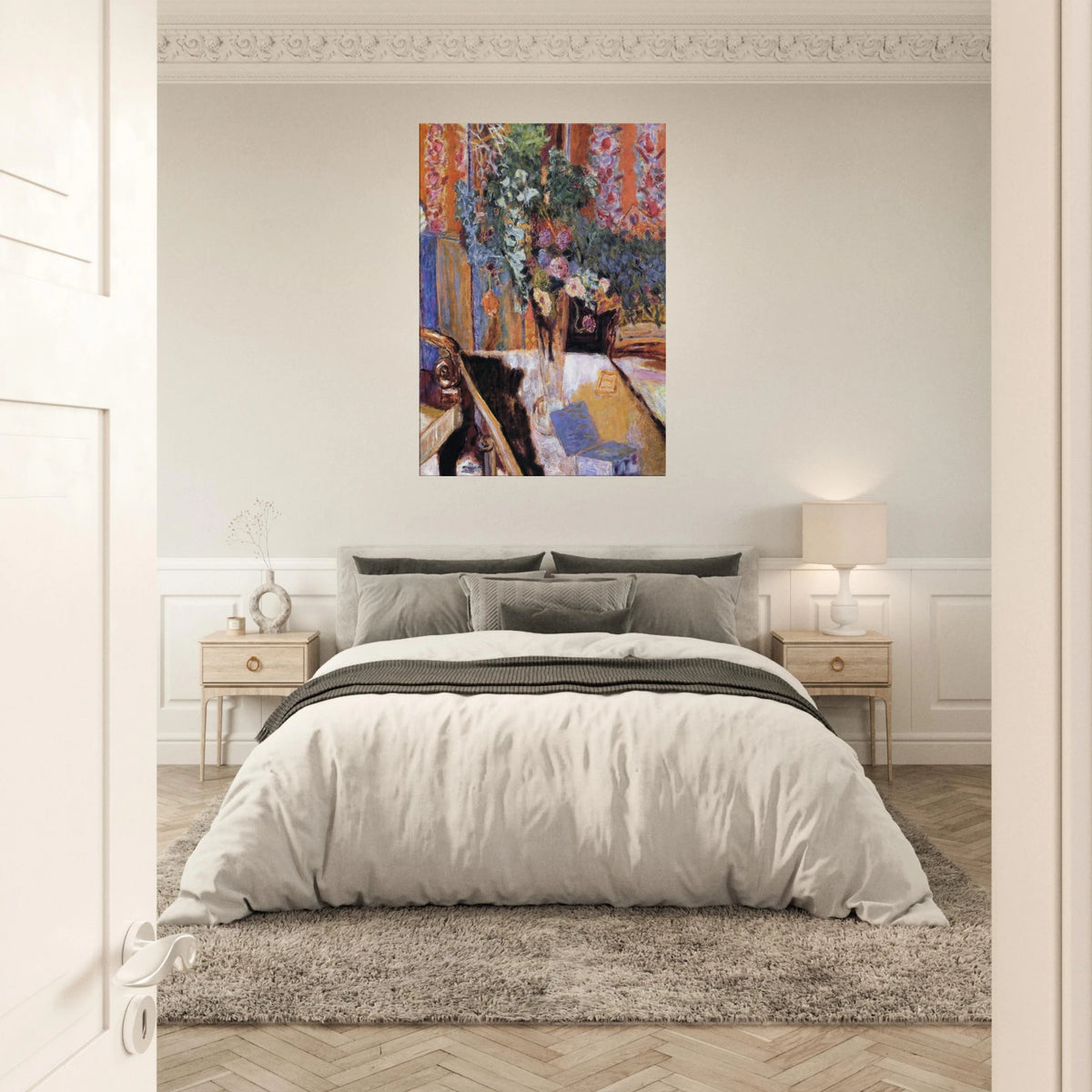 Interior with Flowers Canvas | Pierre Bonnard Canvas | Pierre Bonnard Shop