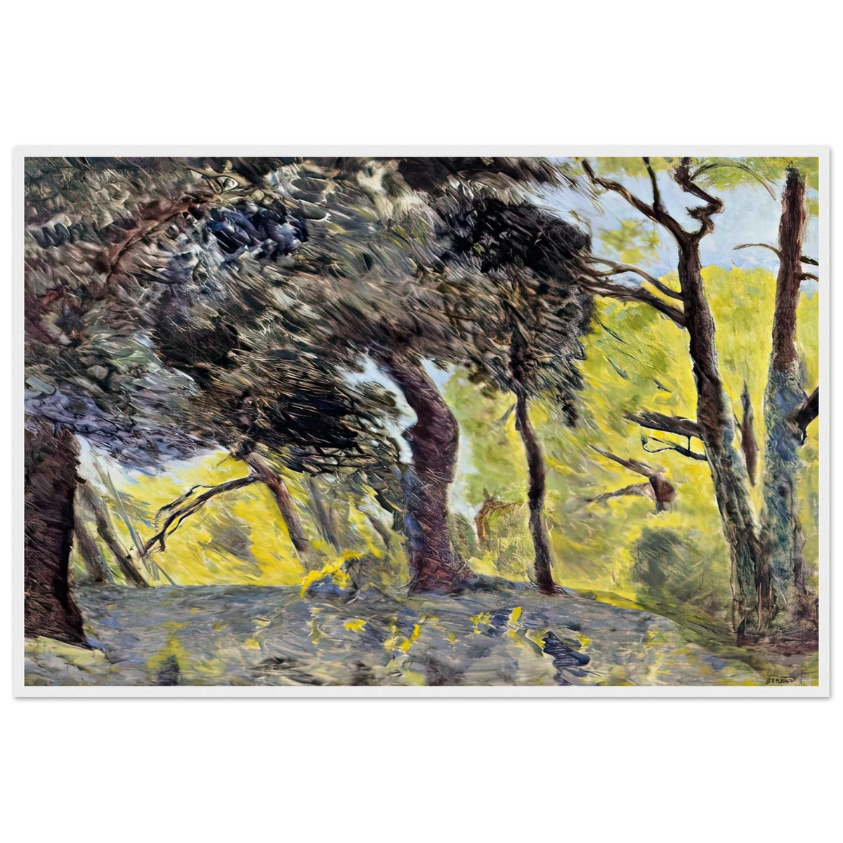 In the Woods (study) Framed Poster | Pierre Bonnard Framed Prints Wall Art | Pierre Bonnard Shop