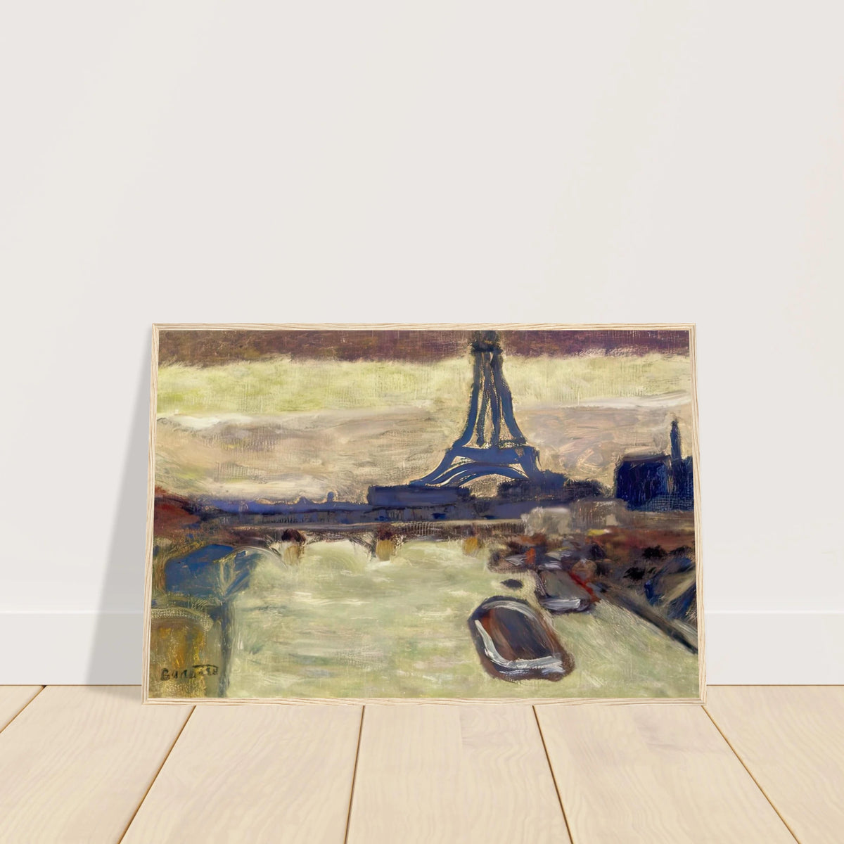 Eiffel Tower and The Seine Framed Poster | Pierre Bonnard Framed Prints Wall Art | Pierre Bonnard Shop